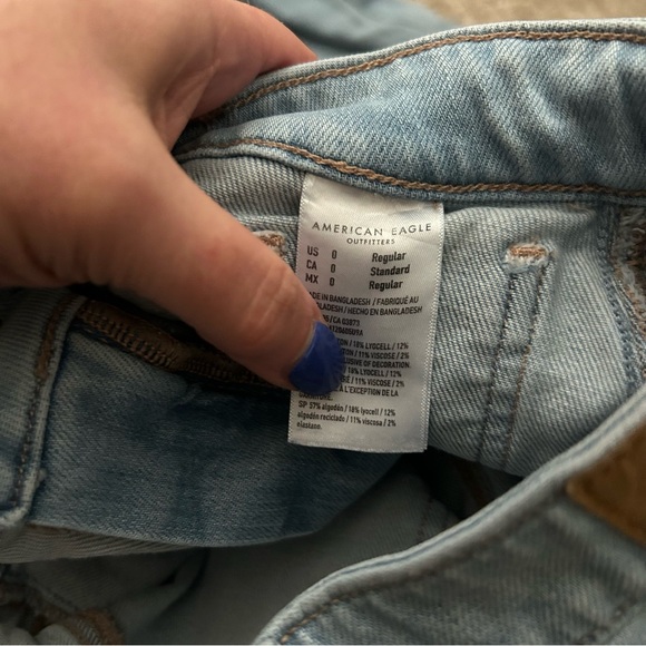 American Eagle Super baggy hi rise wide leg utility jeans 0 - Picture 10 of 10